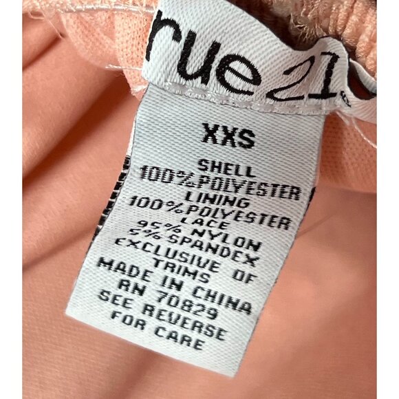 Rue 21 - Women's Summer Sleeveless High Low Hem Ruffle Dress - Pink - XXS - Picture 10 of 16